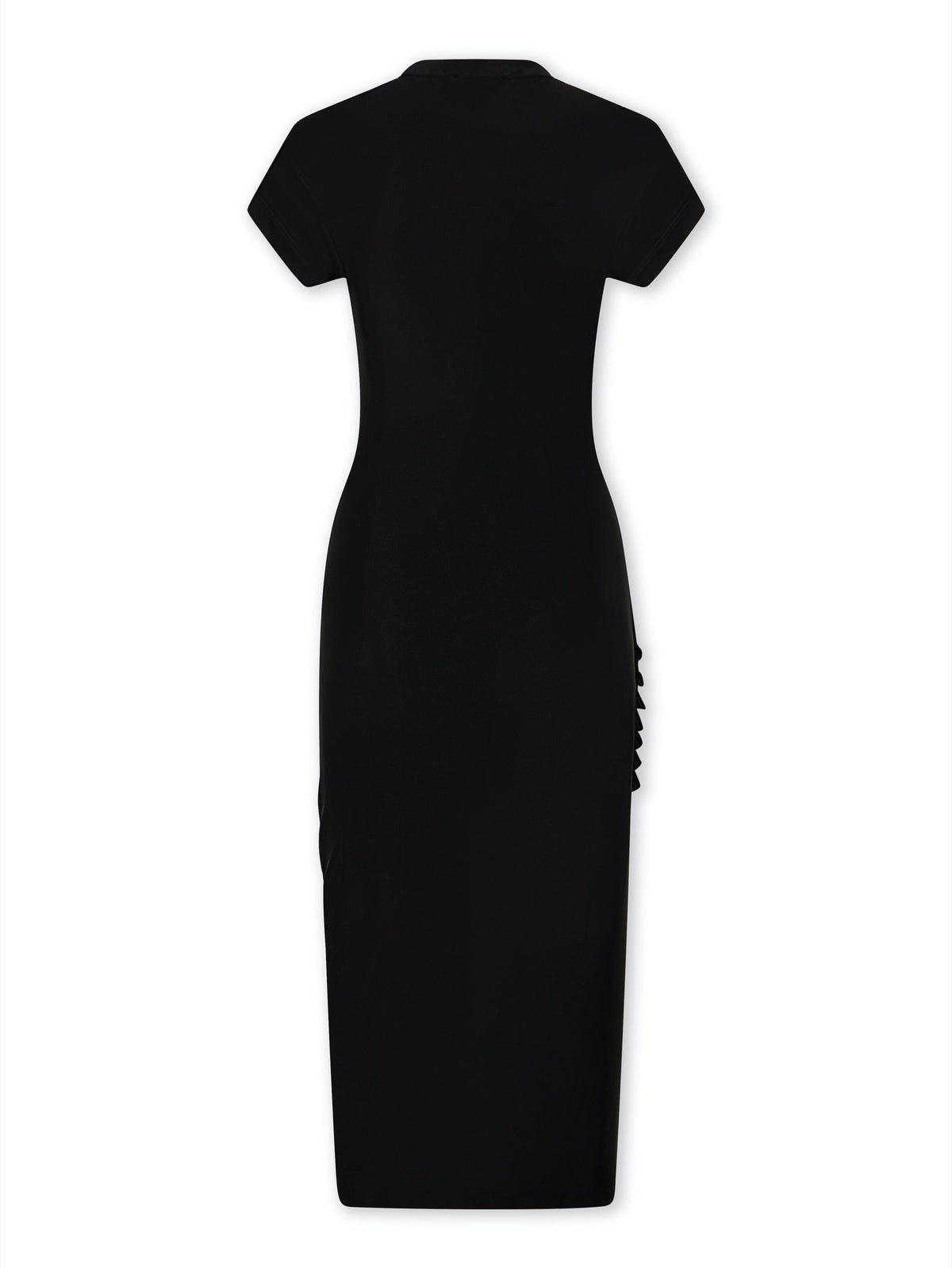 Robe longue drapée - Black