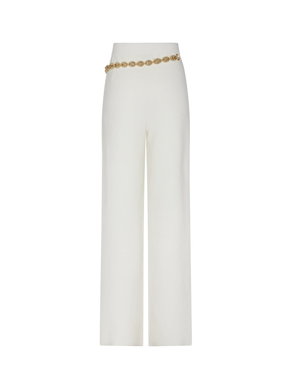 Pantalon à chaîne détachable en laine - Ecru