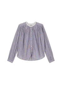 Blouse Enfant Cigar à manches longues - Pink Blue Stripes