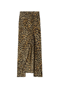 Jupe Mouchoir à fente - Leopard