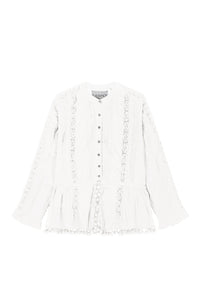 Blouse Arthur à manches longues - White