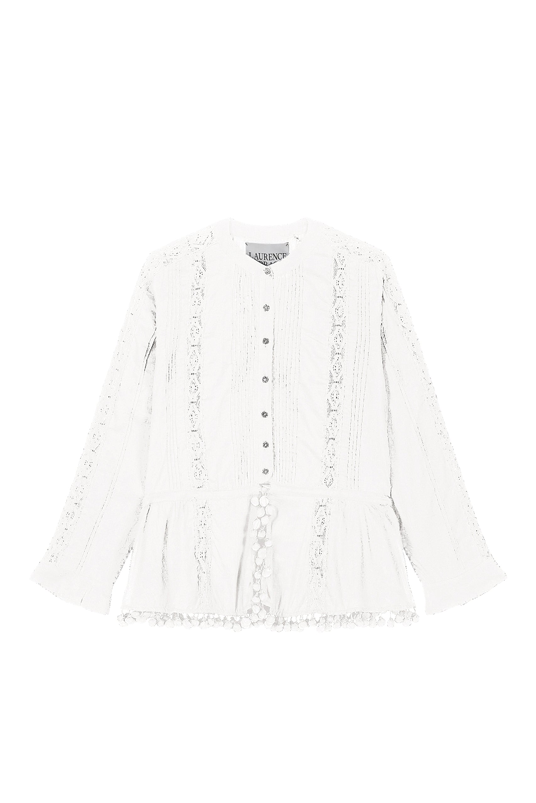 Blouse Arthur à manches longues - White