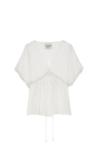 Blouse Eagle coupe ample - White