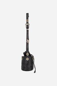 ZNOSTOCK_BLACK BAG WEAVING - Black