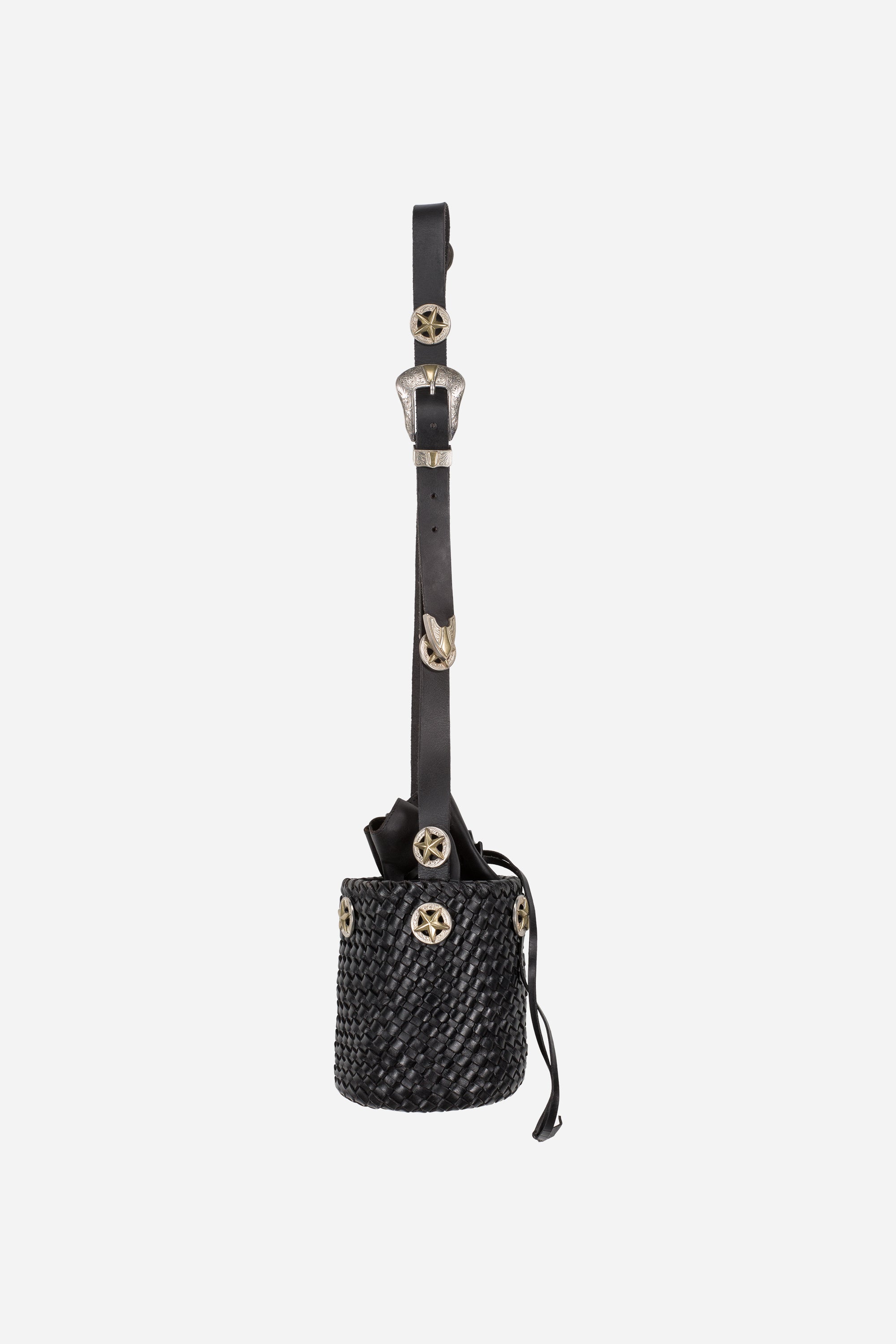 ZNOSTOCK_BLACK BAG WEAVING - Black