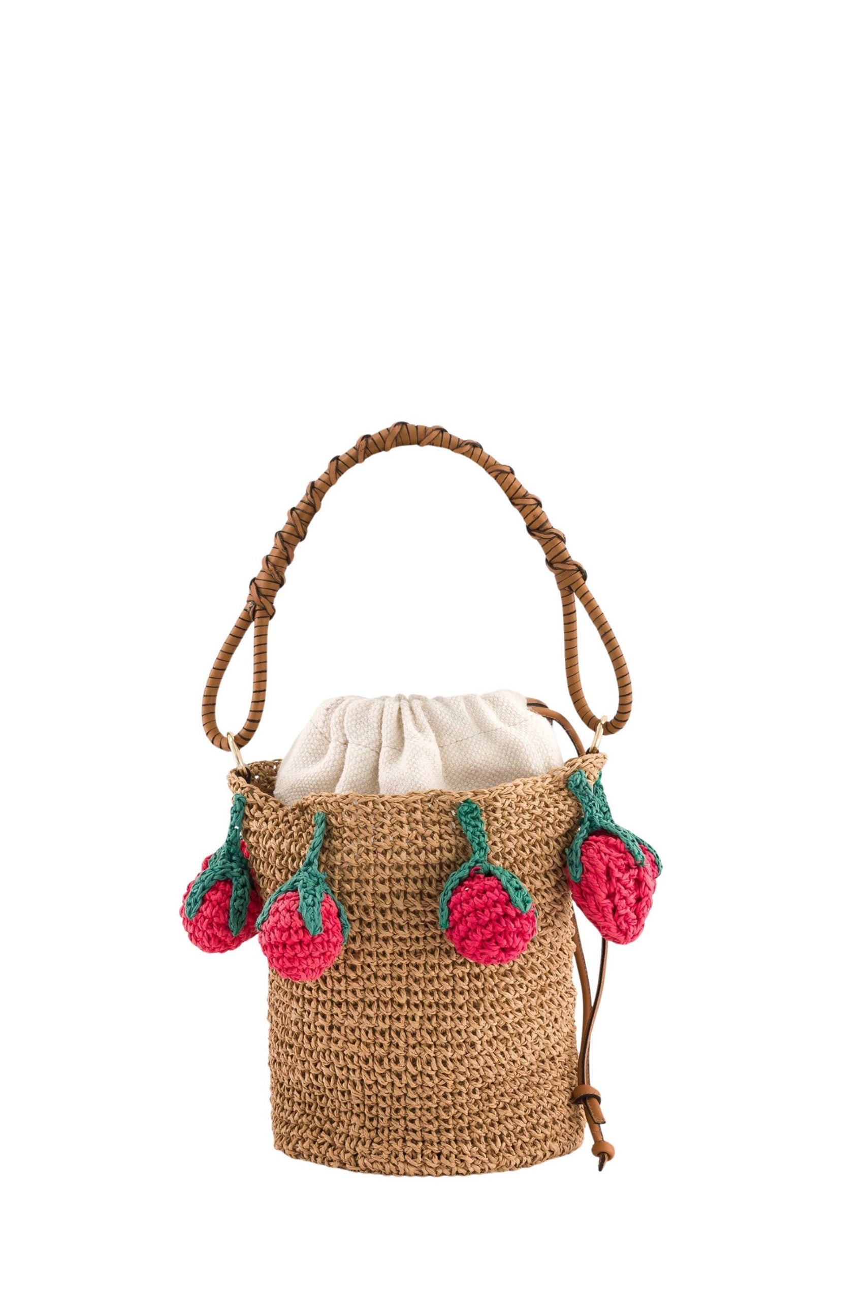 Sac bourse Louis en raphia - Natural