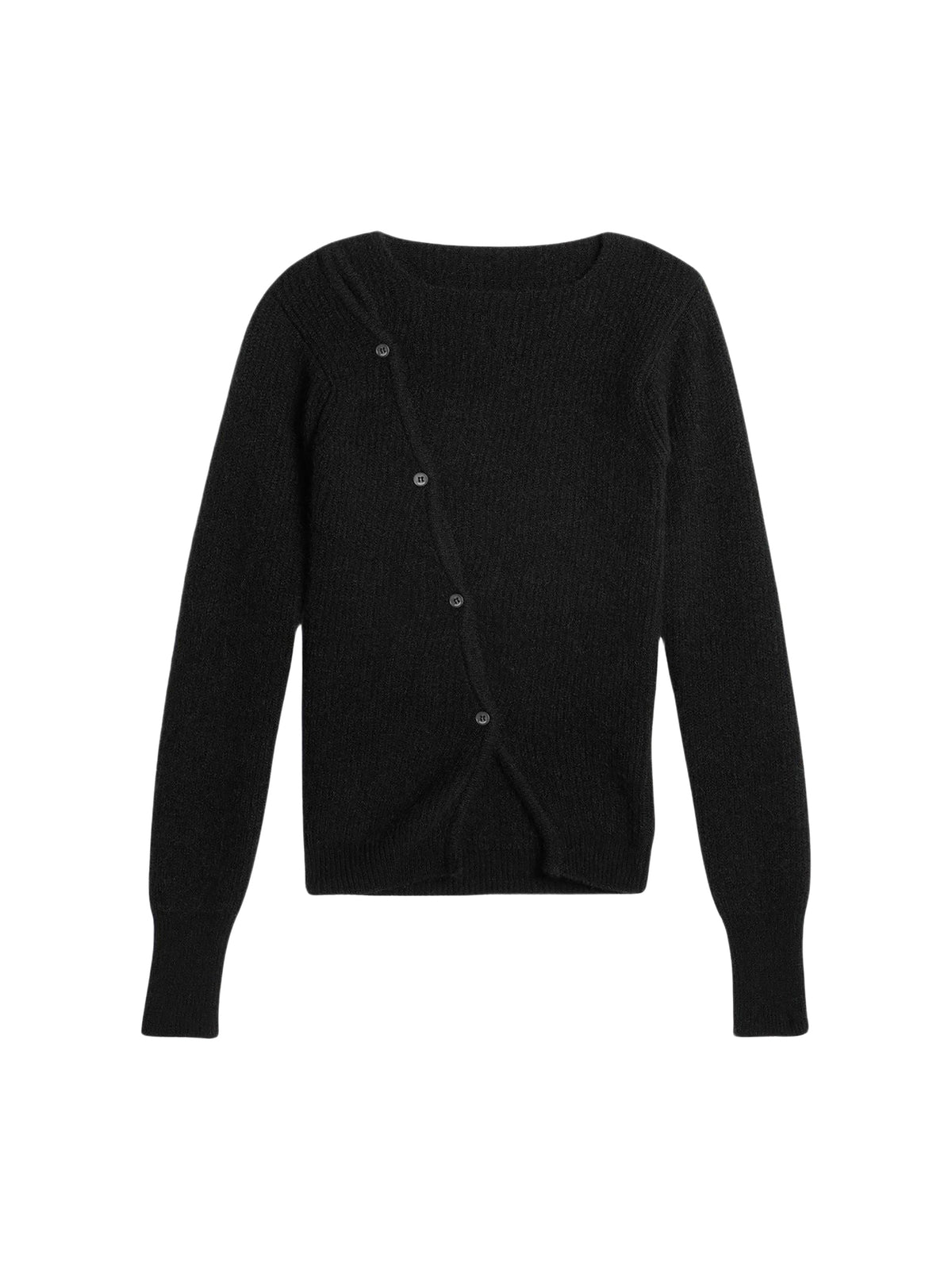 Cardigan Pau en laine mélangée - Black