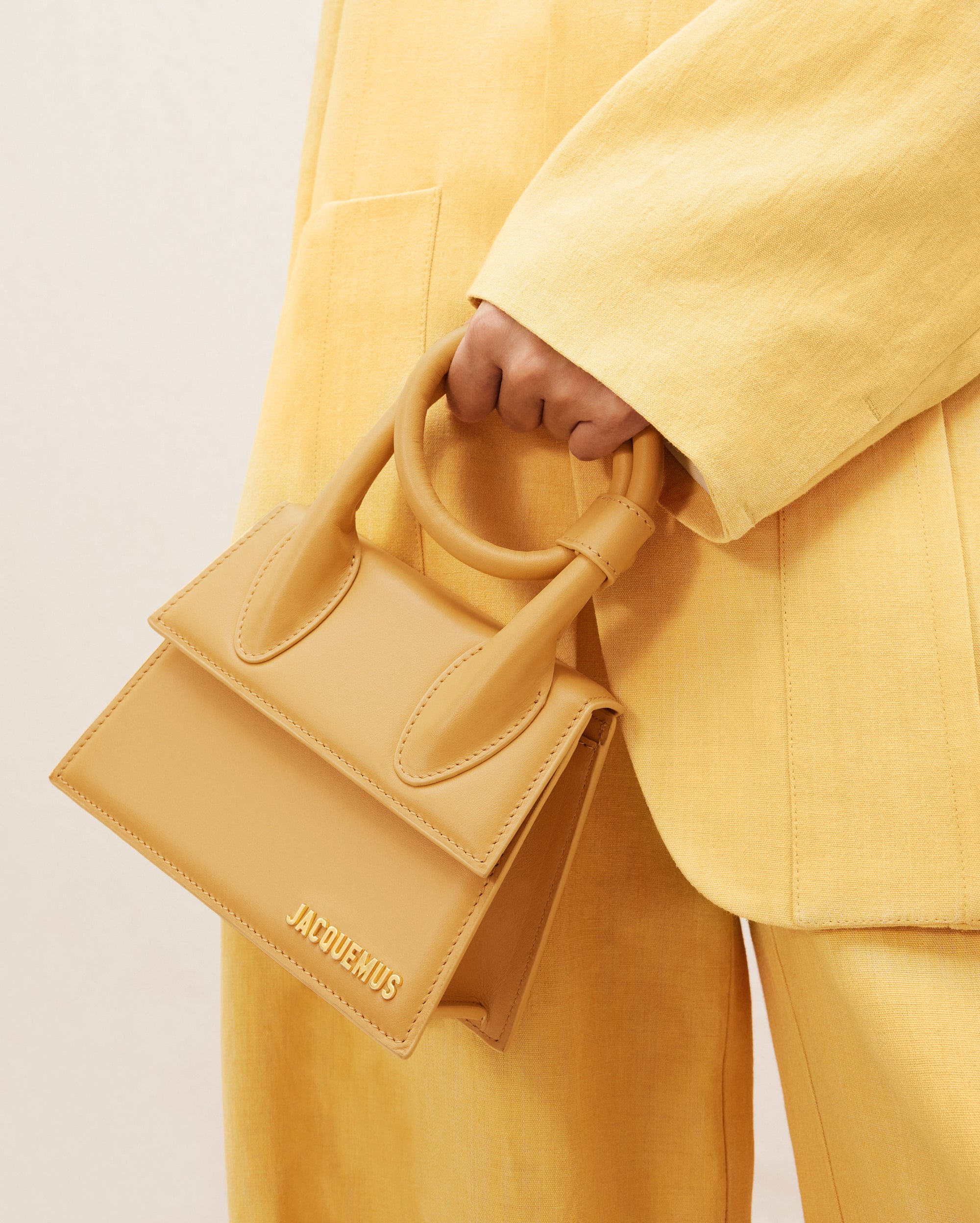 Sac Chiquito Nœud en cuir - Dark Yellow
