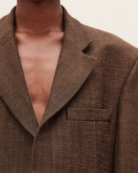 DARK BROWN LA VESTE D'HOMME