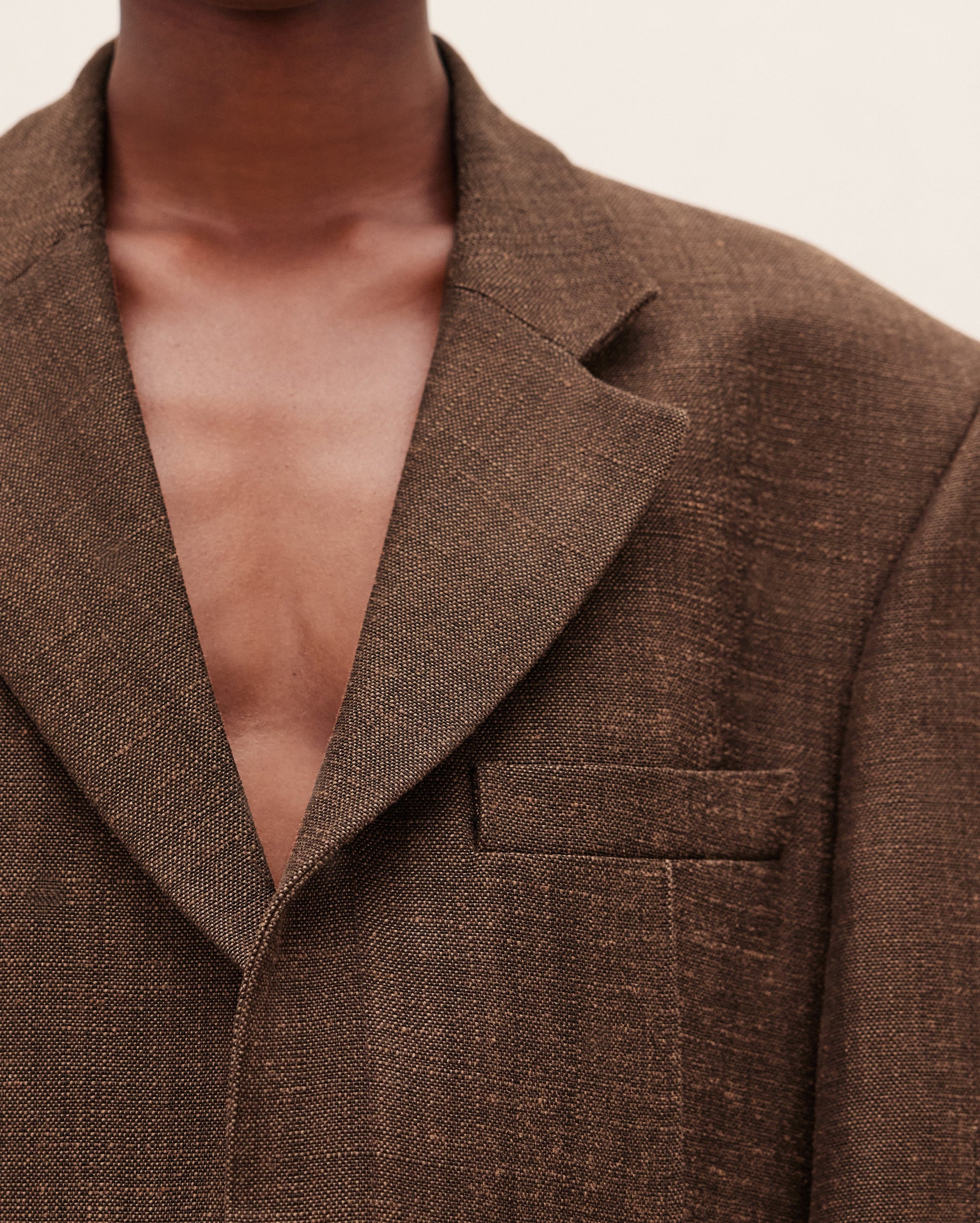 DARK BROWN LA VESTE D'HOMME