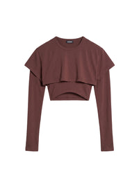 T-shirt Double - Brown