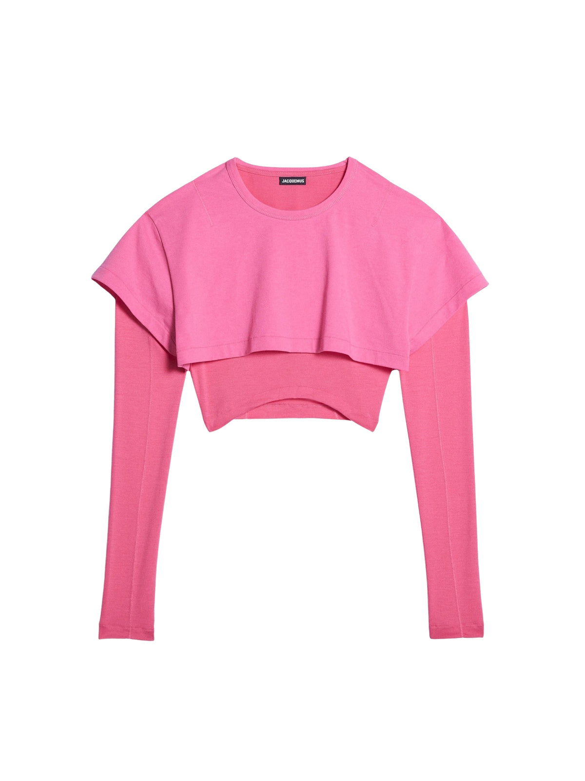 55€ / 2 sold //18 QTY / ST11%   T-shirt court à sûrpiqures - Pink