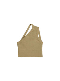 55€ / 0 sold //2 QTY / ST0%   Débardeur asymétrique Ascu en lin - Light Khaki