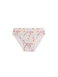 PRINT MULTICOLORS TAG WHI LE SLIP DE BAIN