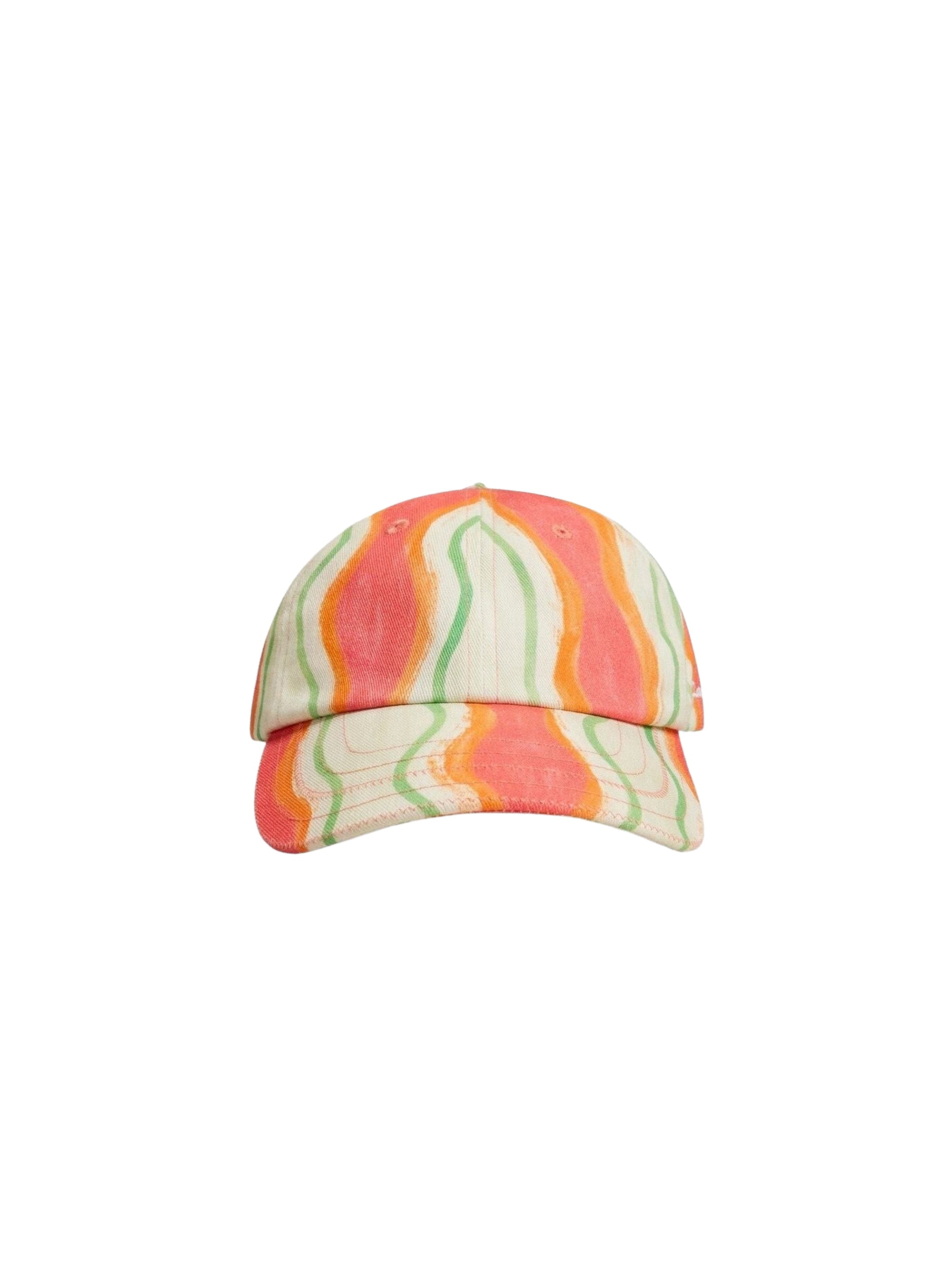 The Jacquemus Cap - Pink Waves Stripes