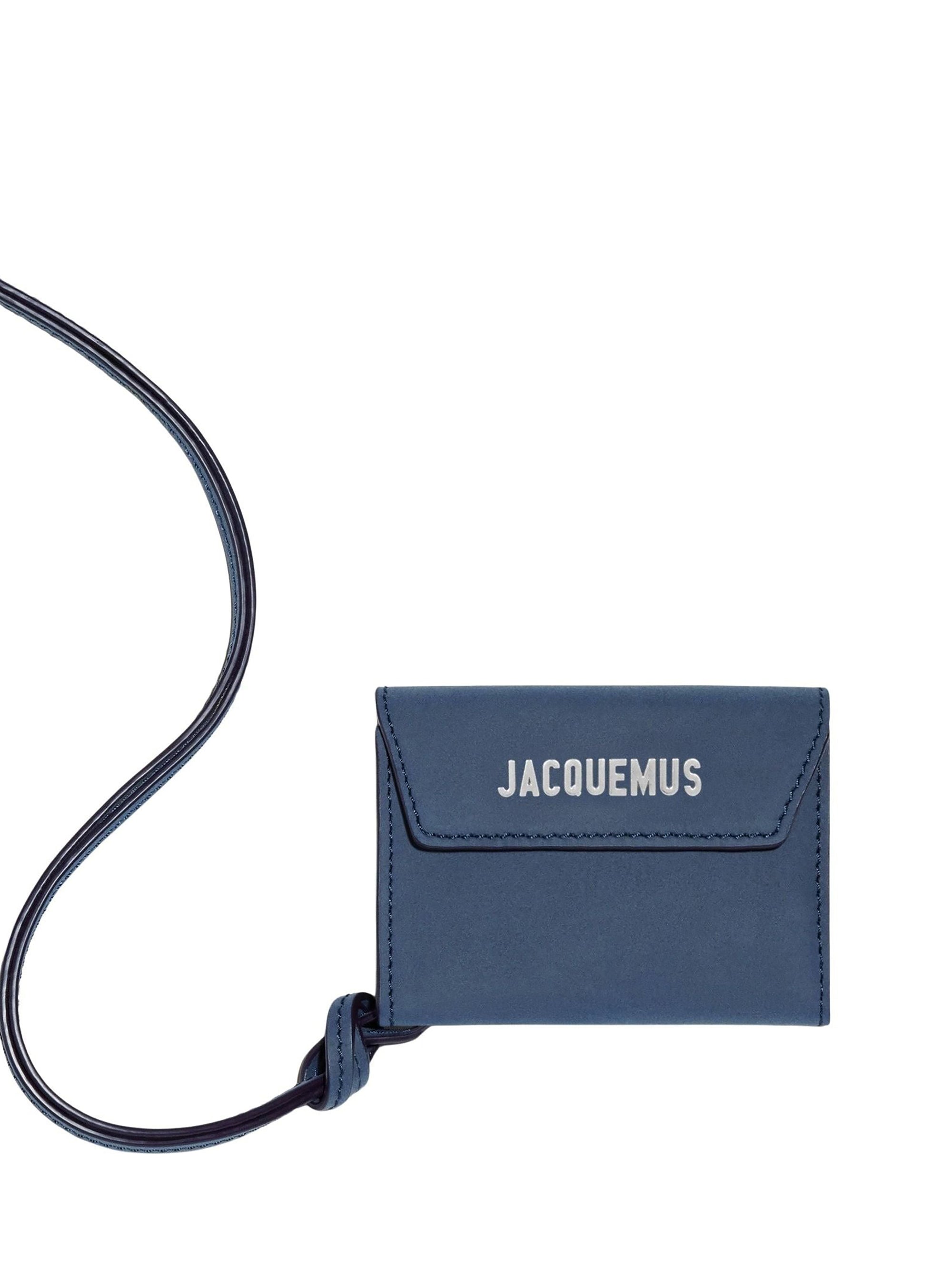 Porte Jacquemus en cuir - Dark Navy