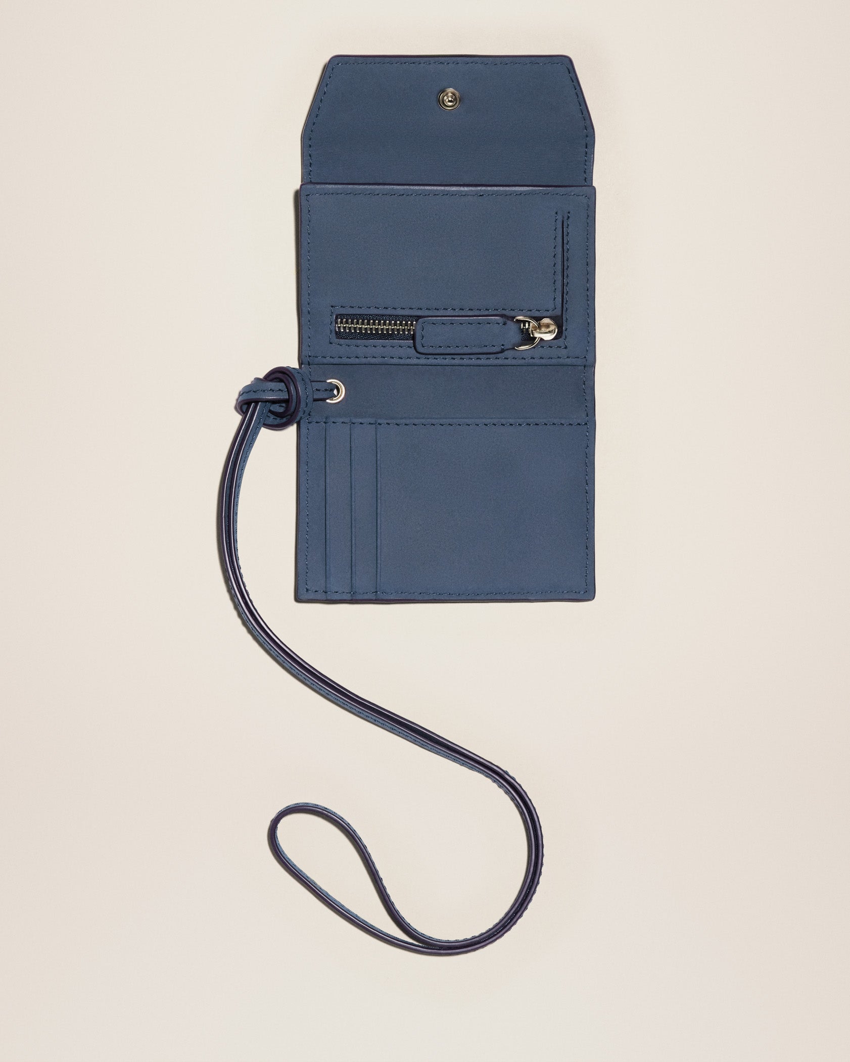 Porte Jacquemus en cuir - Dark Navy