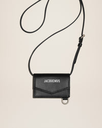 Porte-cartes Azur en cuir - Black
