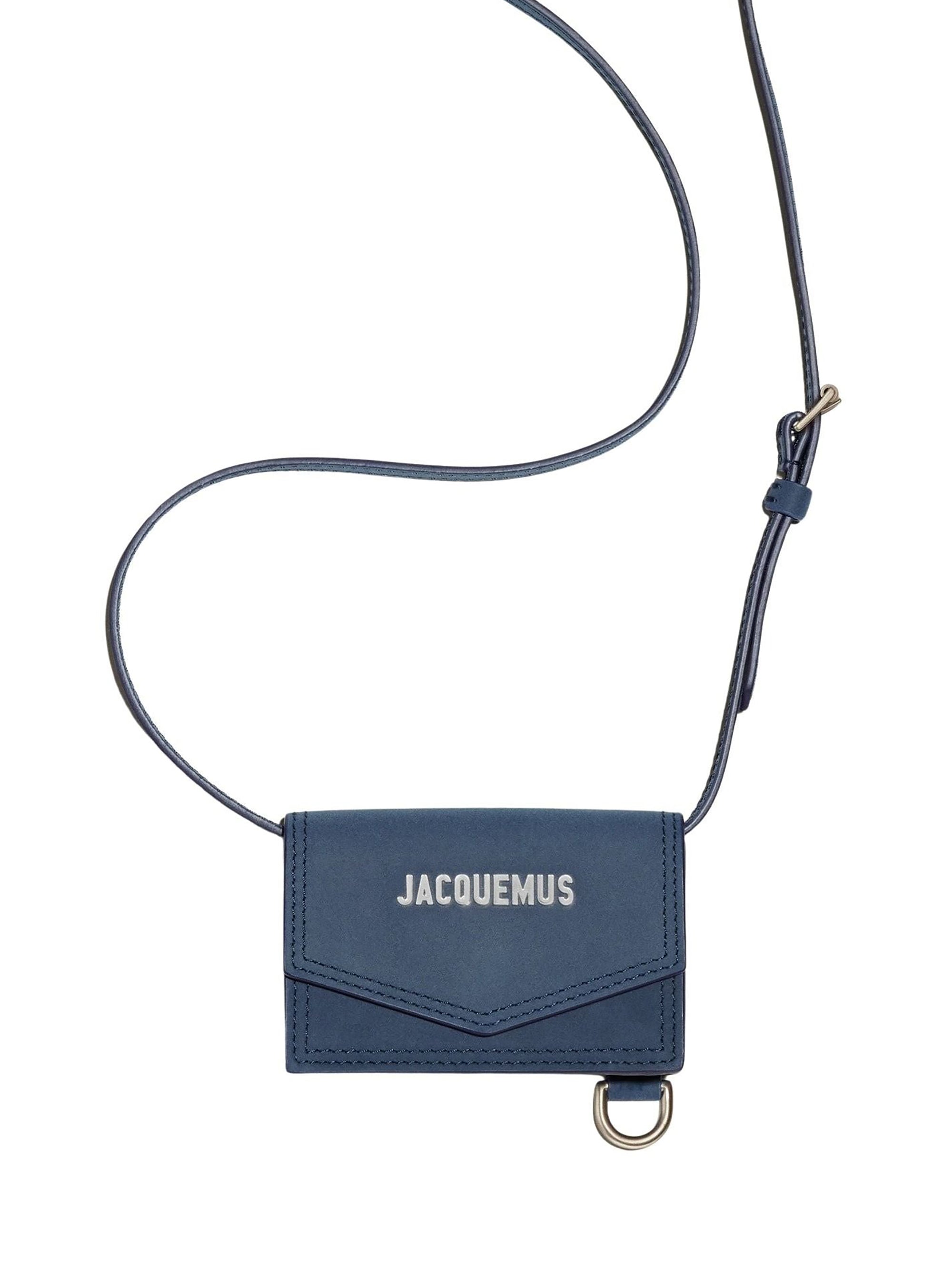 Porte Azur en cuir - Dark Navy