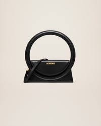 Sac Rond en cuir - Black