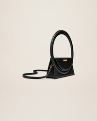 Sac Rond en cuir - Black