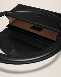 Sac Rond en cuir - Black