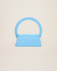 Sac Rond en cuir - Blue
