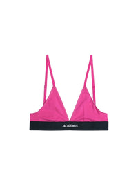 Brassière dos nageur avec logo - Pink