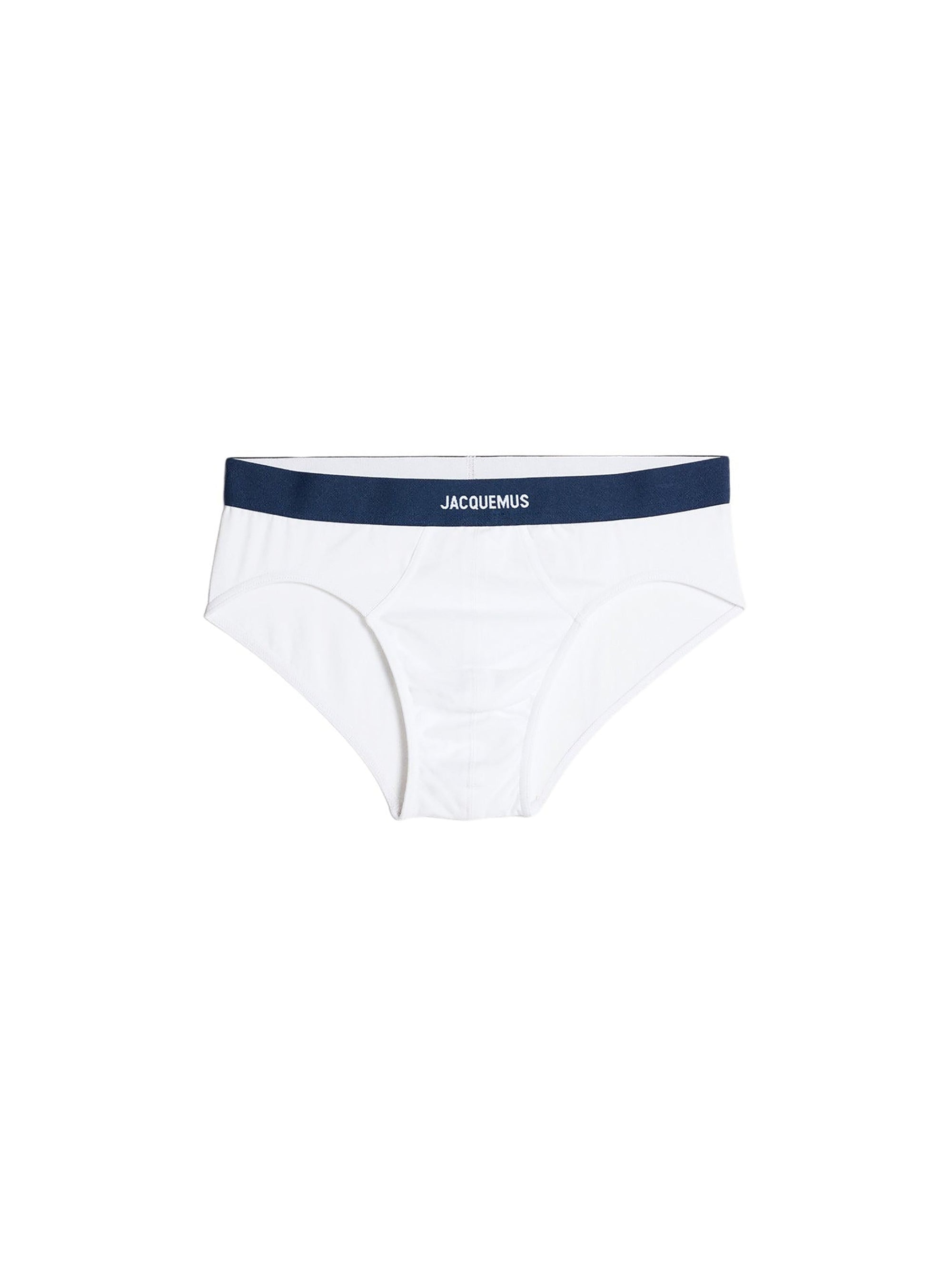 Slip avec logo à taille élastiquée - White