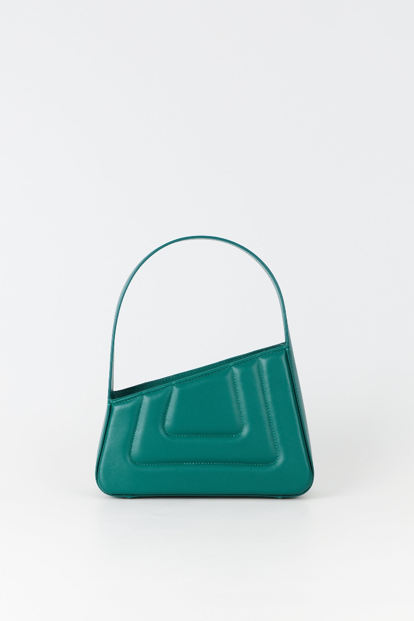 PEACOCK BLUE Albert Jewel S quilted Mini-sac asymétrique en cuir matelassé