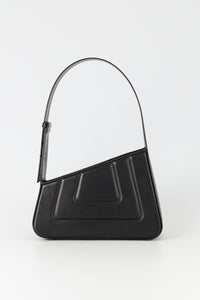 BLACK  Albert Jewel M quilted Sac matelassé en cuir asymétrique