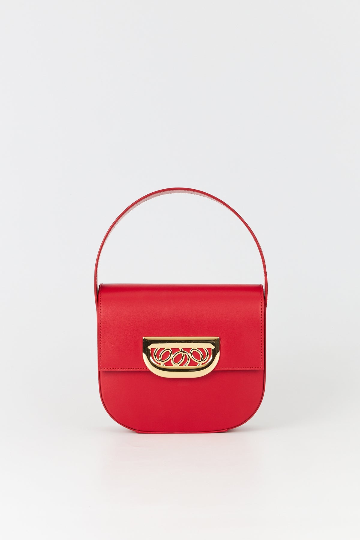 Sac Martin S avec une boucle en cuir - Bright Red