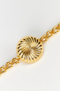 GOLD Elizabeth Single Chain Sun Collier à chaîne simple plaqué or
