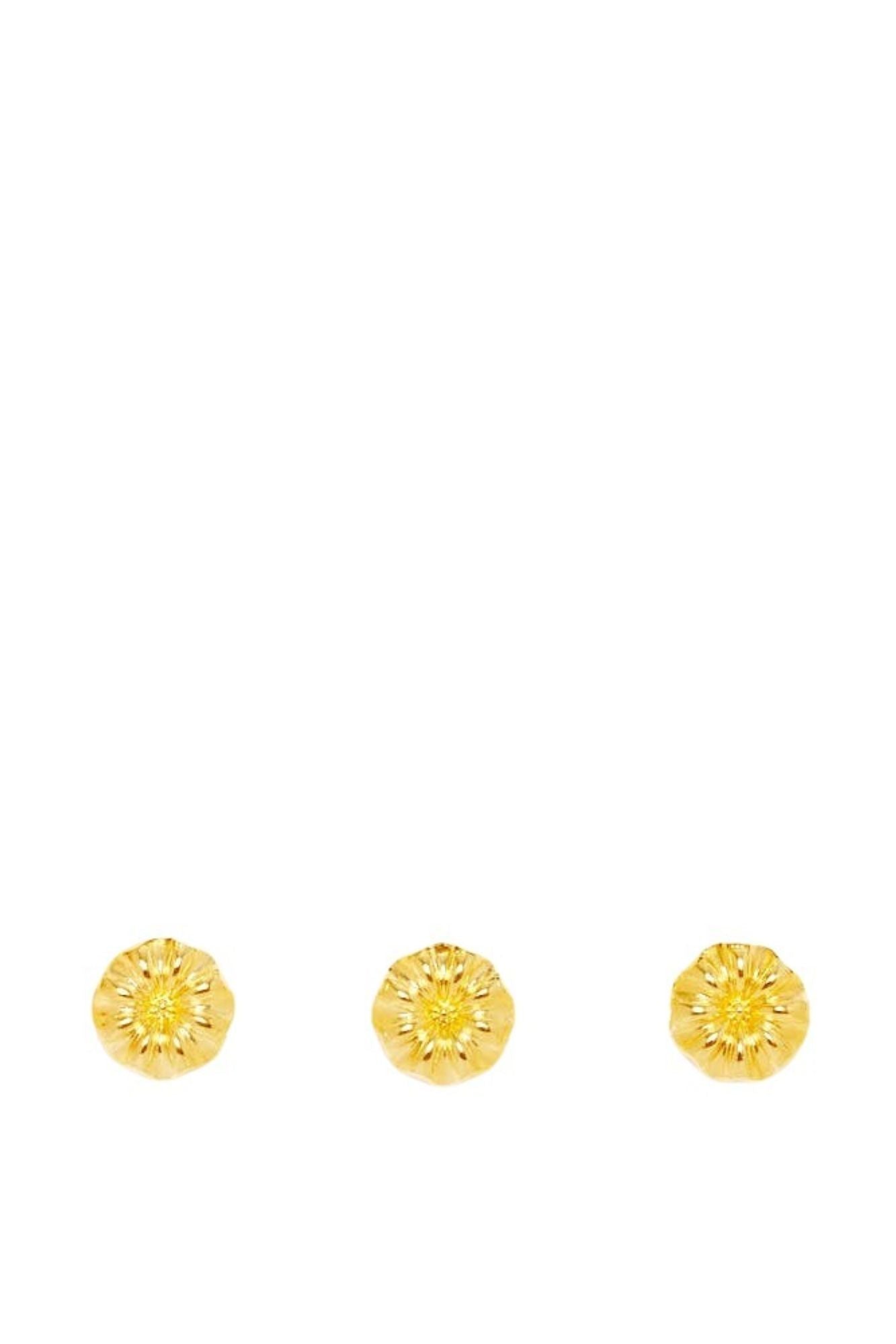 ECRU Elizabeth Choker Daisy Collier ras du cou avec fleurs plaquées or