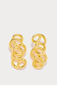 GOLD SONIA ICON LONG PIERCING  Boucles d'oreilles plaquées or