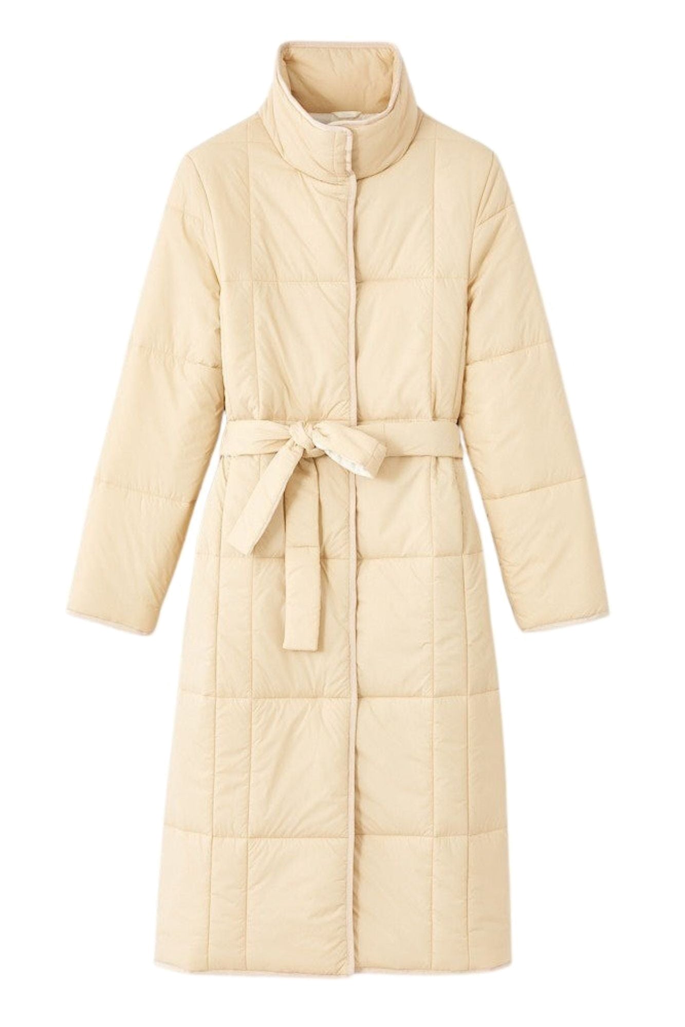 BEIGE TRACEY COAT doudoune matelassée