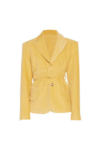 WHEAT ANDY VELVET blazer oversize en velours avec ceinture