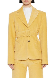 WHEAT ANDY VELVET blazer oversize en velours avec ceinture