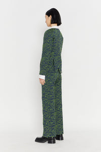 NAVY & OLIVE WADE JACQUARD  Veste asymétrique
