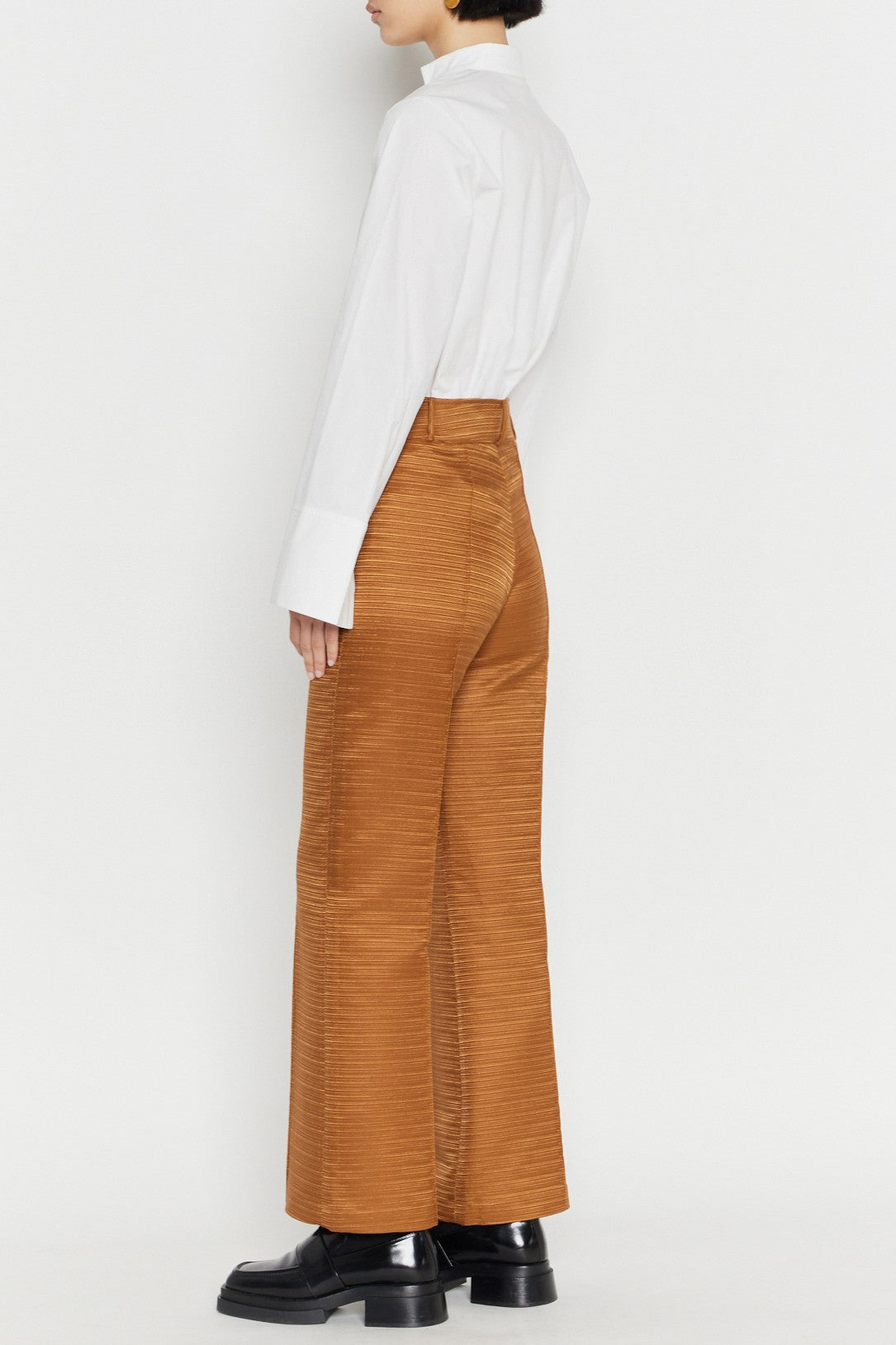 CAMEL YOSHI SMART RIB pantalon évasé en satin