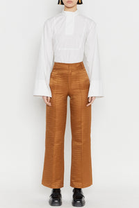 CAMEL YOSHI SMART RIB pantalon évasé en satin