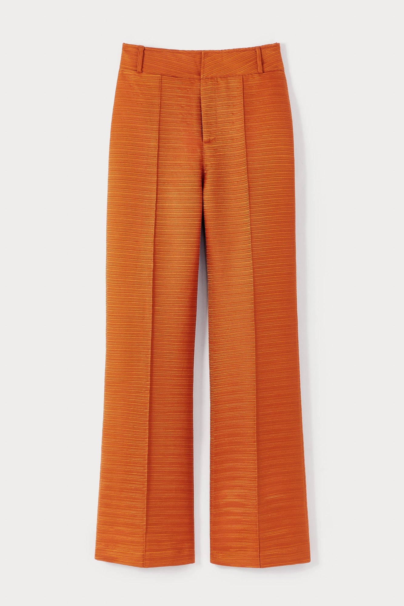 10qty RELIQUAT 120€ / ORANGE YOSHI SMART RIB pantalon évasé en satin