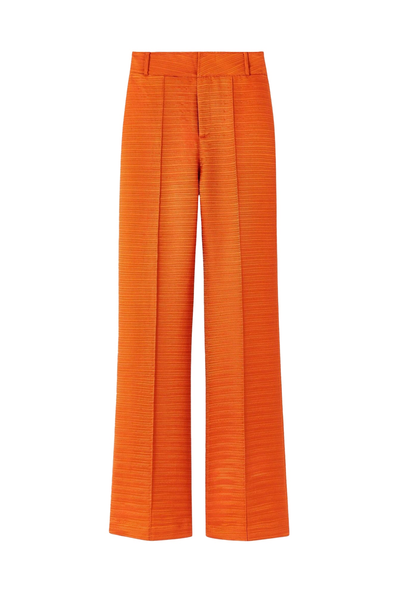 10qty RELIQUAT 120€ / ORANGE YOSHI SMART RIB pantalon évasé en satin