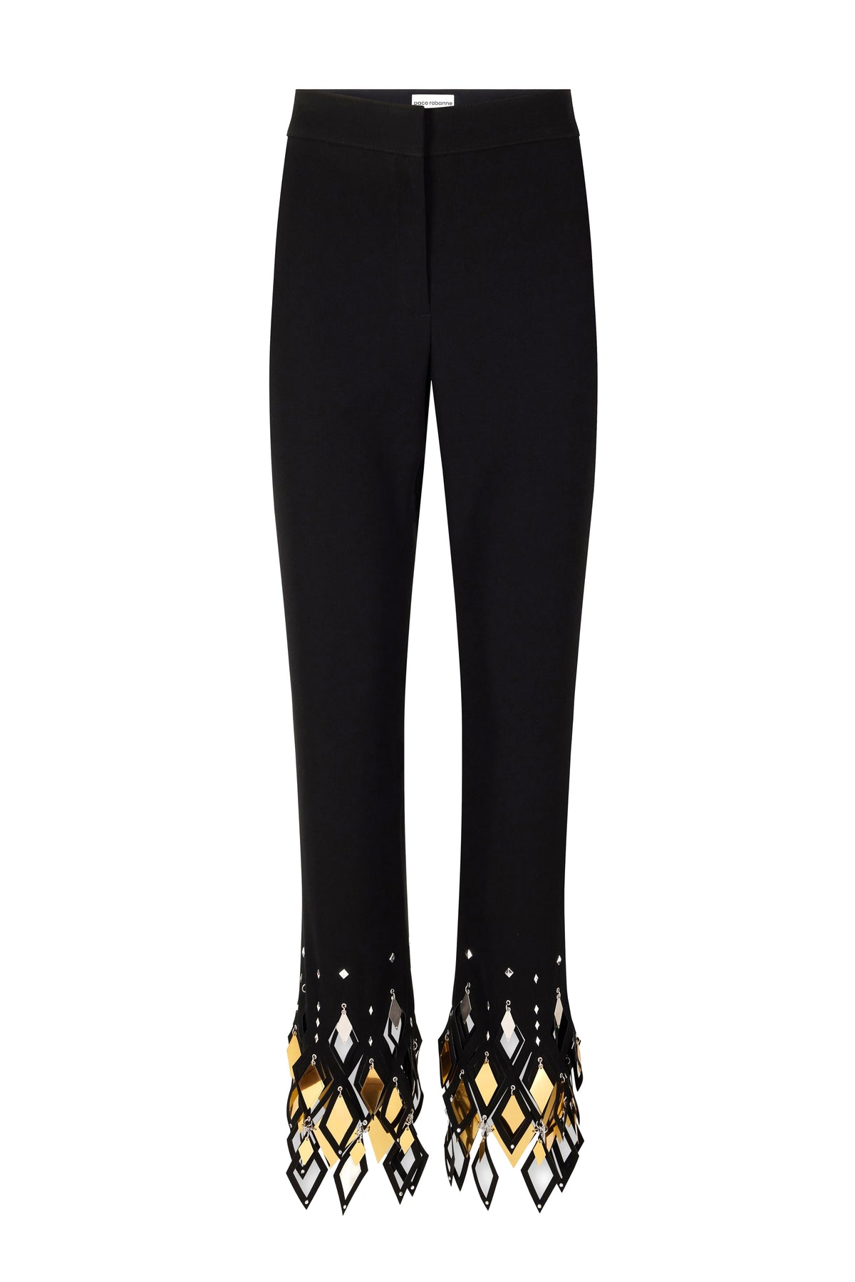 Pantalon fuseau à assemblage et laser - Black
