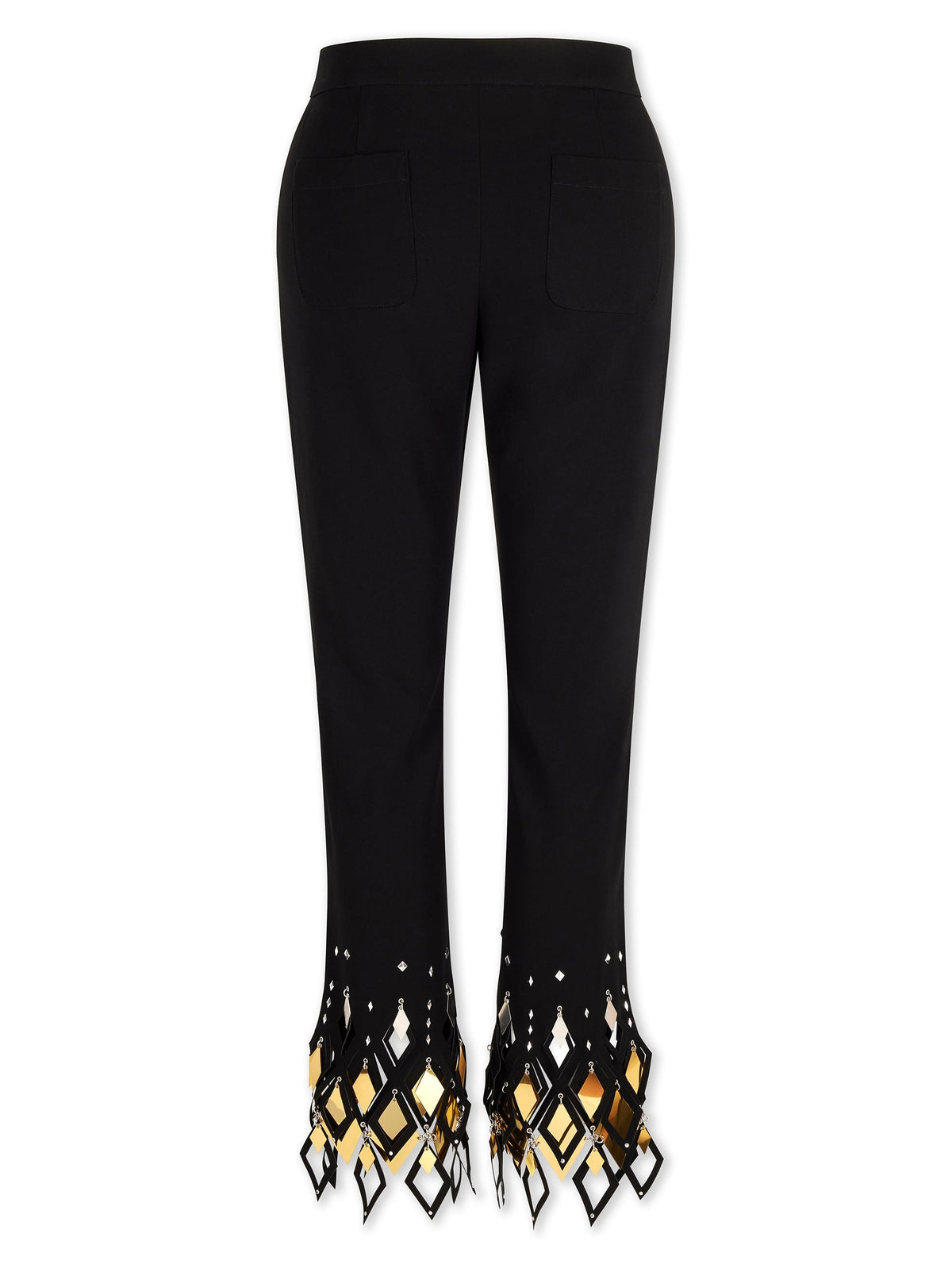 Pantalon fuseau à assemblage et laser - Black