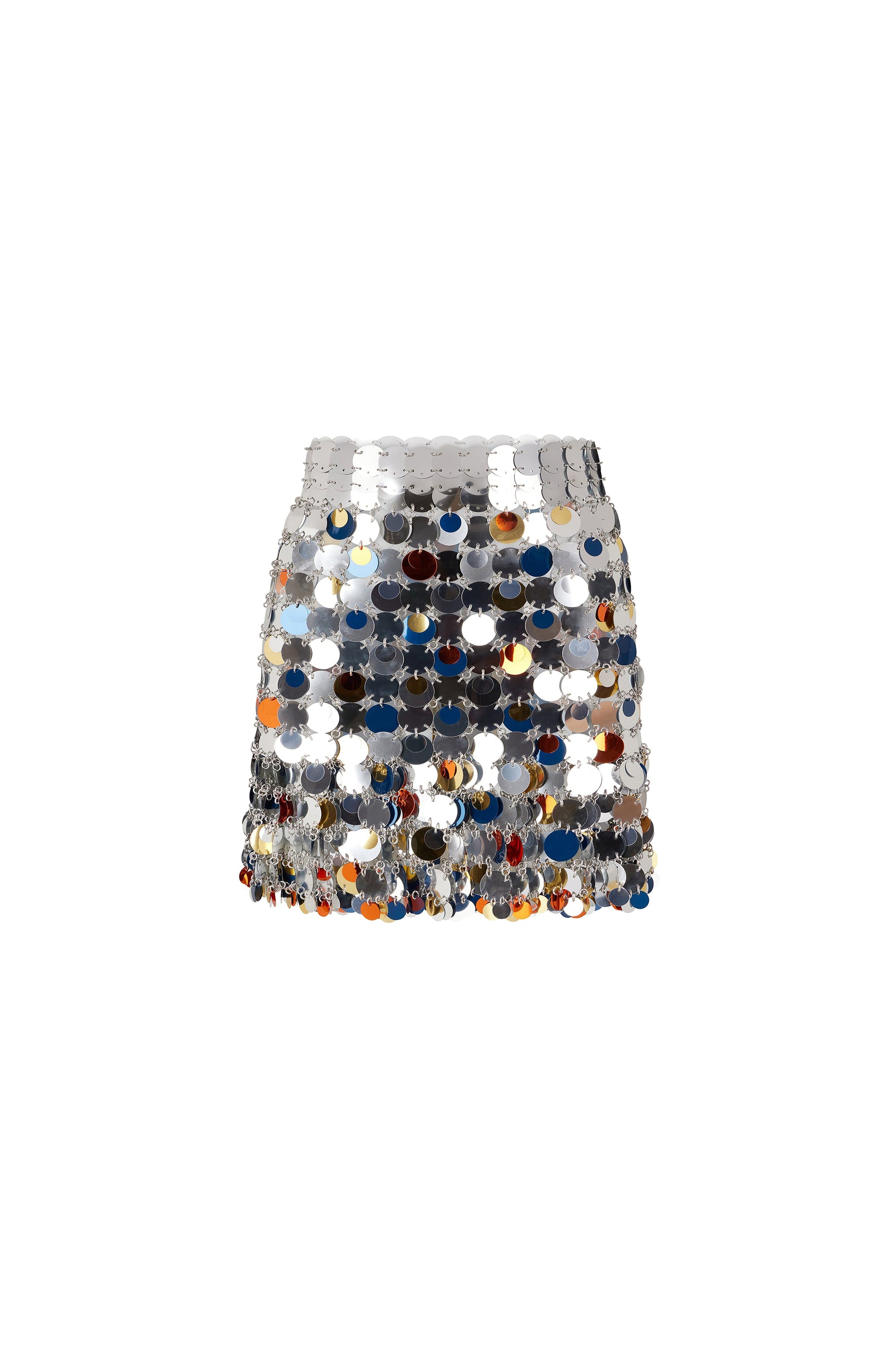 Silver & Orange Jupe - Silver & Orange