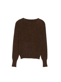 Haut en maille Pau - Dark Brown