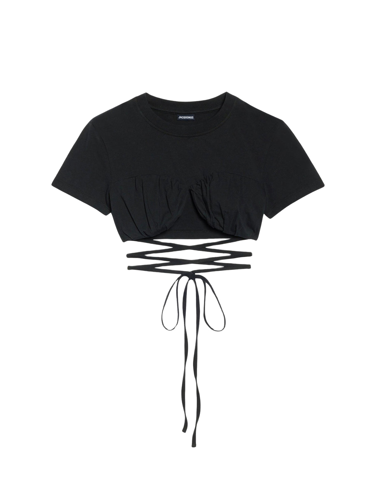 55€ / 13 sold //113 QTY / ST12%   T-shirt court Baci à lacets - Black