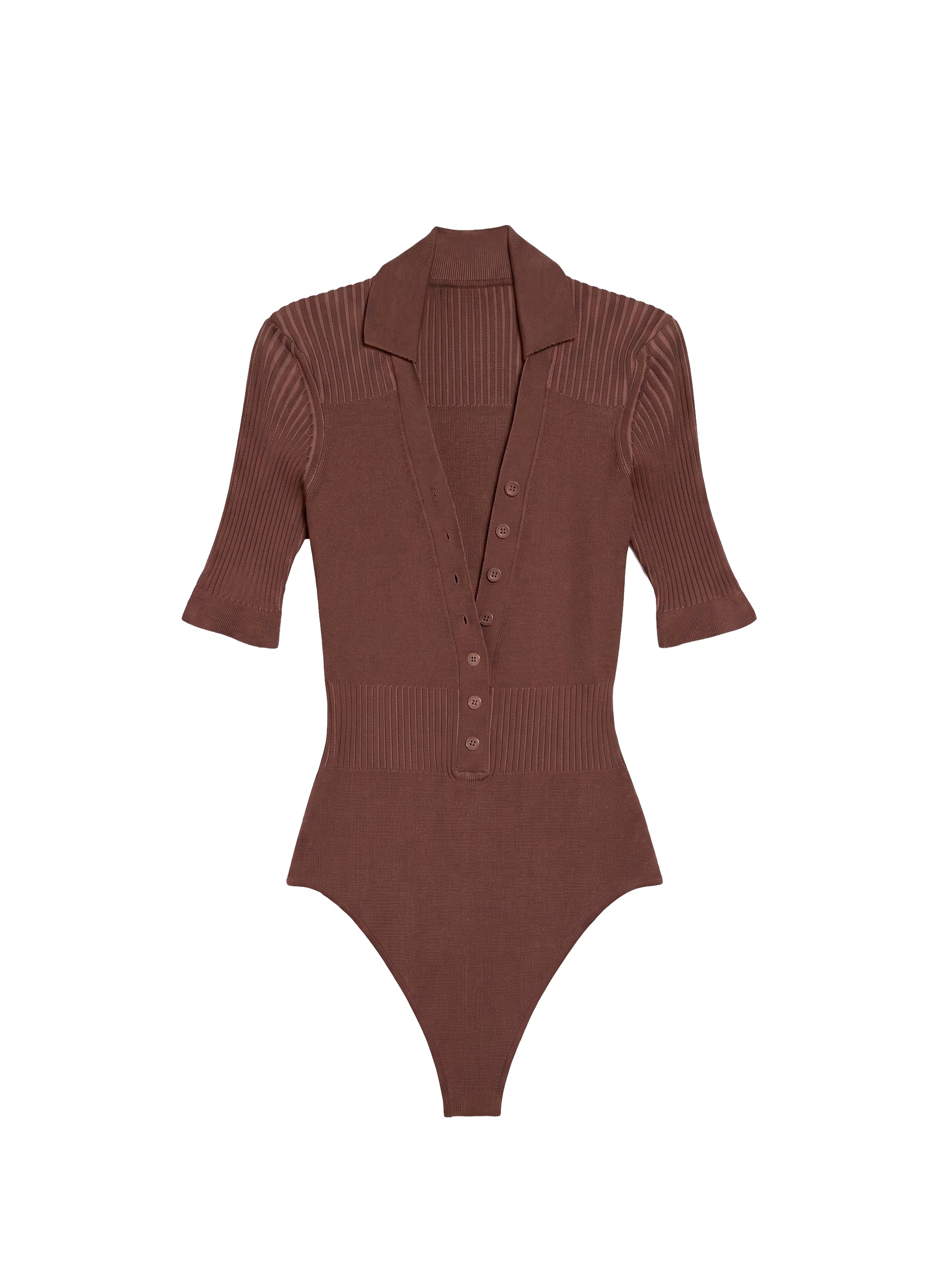 Body Yauco à col polo - Brown