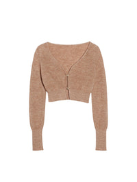 LIGHT BROWN LE CARDIGAN ALZOU